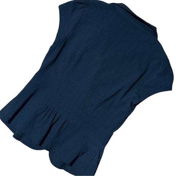 Von Mozart Black Cap Sleeve Shirt XS Women’s Top Black - Picture 2 of 3